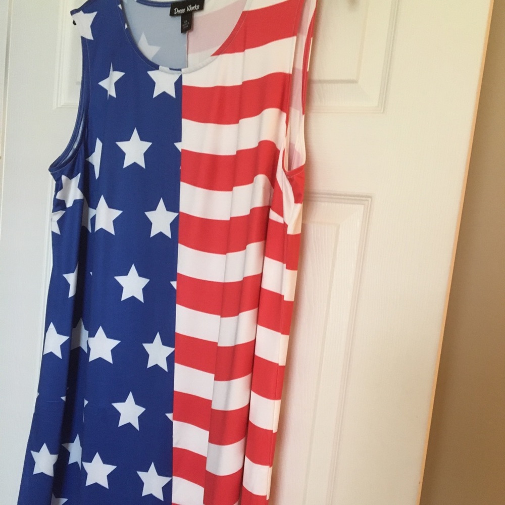 Brand new OS AMERICAN SLEEVELESS TANK DRESS